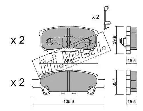 Brake Pad Set, disc brake (753.0)