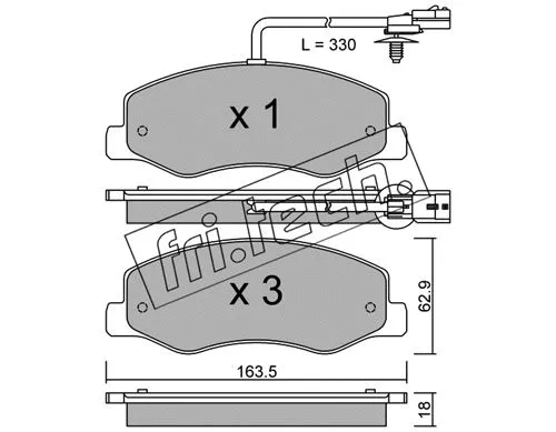 Brake Pad Set, disc brake (917.0)