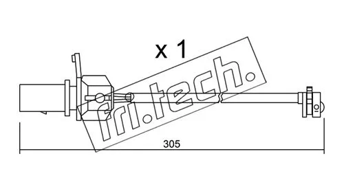 Warning Contact, brake pad wear (SU.248)