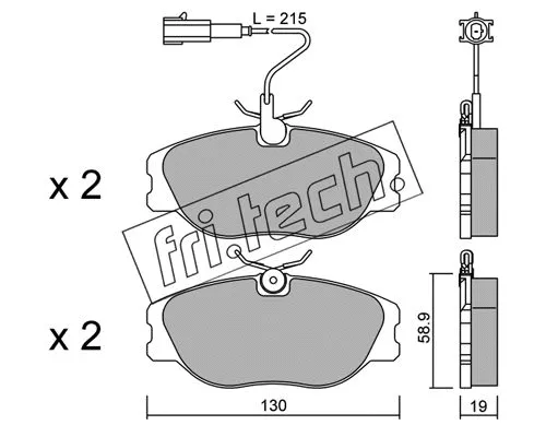 Brake Pad Set, disc brake (074.1)