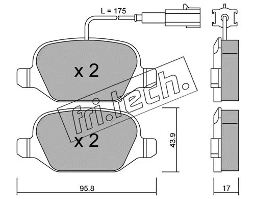 Brake Pad Set, disc brake (333.2)