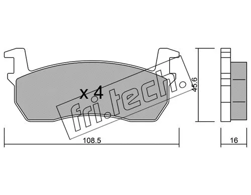 Brake Pad Set, disc brake (036.0)