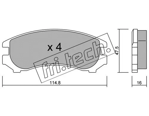 Brake Pad Set, disc brake (239.0)