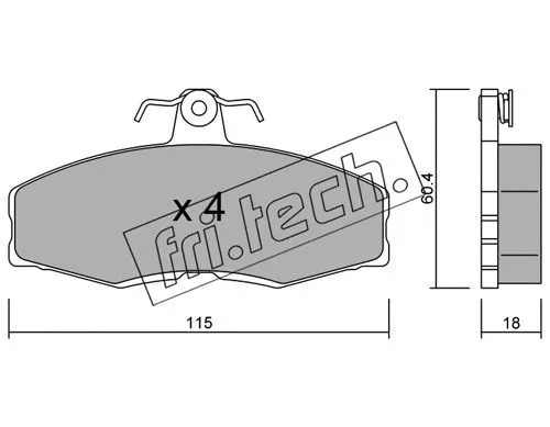 Brake Pad Set, disc brake (041.0)