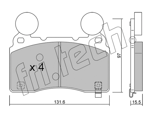 Brake Pad Set, disc brake (1179.1)