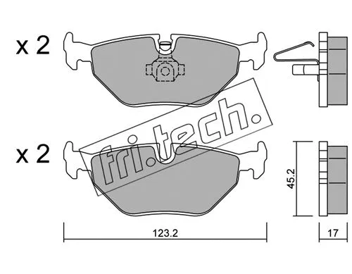 Brake Pad Set, disc brake (270.0)