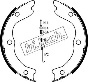 Brake Shoe Set, parking brake (1067.196K)