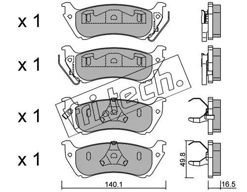 Brake Pad Set, disc brake (586.0)