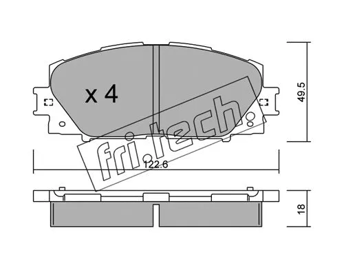 Brake Pad Set, disc brake (761.0)