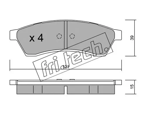 Brake Pad Set, disc brake (526.0)