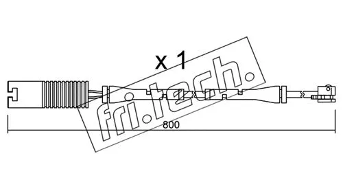 Warning Contact, brake pad wear (SU.083)