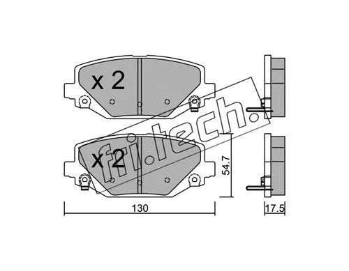 Brake Pad Set, disc brake (963.0)