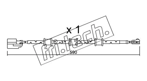 Warning Contact, brake pad wear (SU.322)