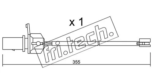 Warning Contact, brake pad wear (SU.332)