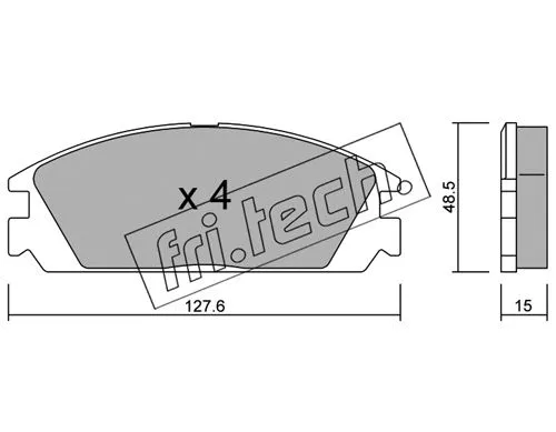 Brake Pad Set, disc brake (246.0)