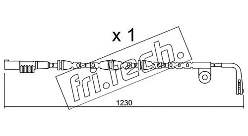 Warning Contact, brake pad wear (SU.257)