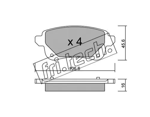Brake Pad Set, disc brake (1112.0)