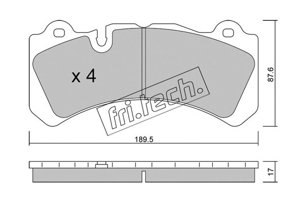Brake Pad Set, disc brake (1328.0)