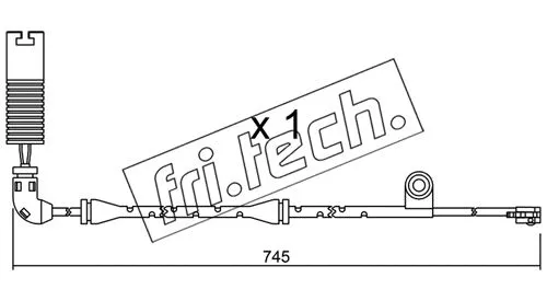 Warning Contact, brake pad wear (SU.326)