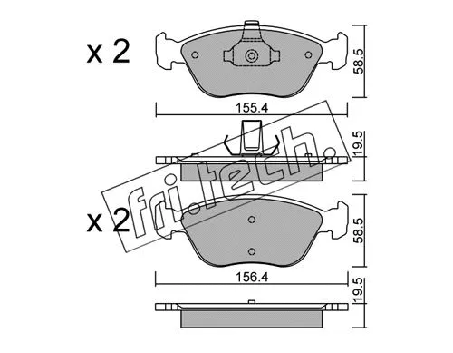 Brake Pad Set, disc brake (849.0)