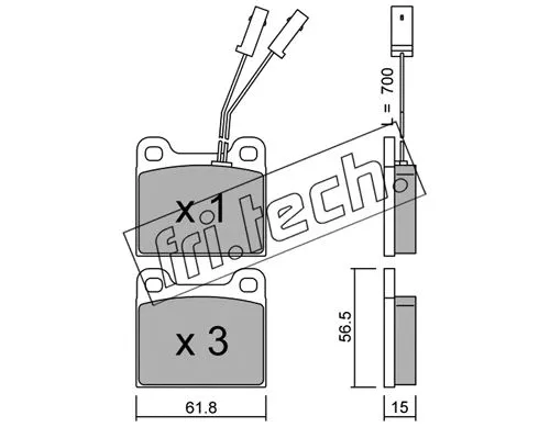 Brake Pad Set, disc brake (003.1)