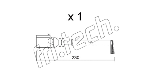 Warning Contact, brake pad wear (SU.364)