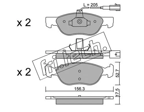 Brake Pad Set, disc brake (084.1)