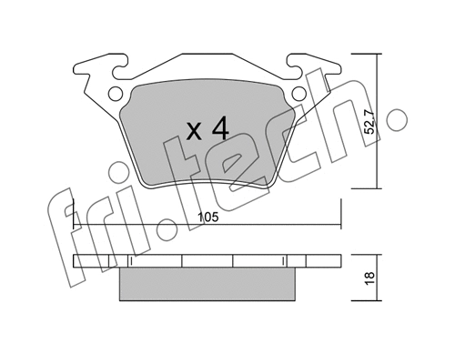 Brake Pad Set, disc brake (590.0)
