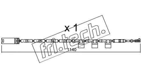 Warning Contact, brake pad wear (SU.325)