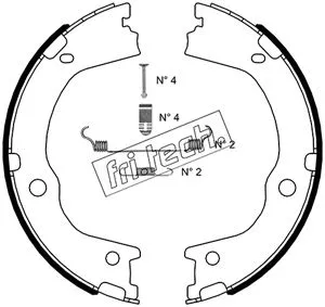 Brake Shoe Set, parking brake (1046.227K)