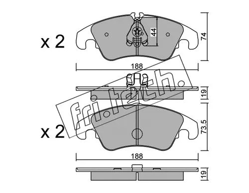 Brake Pad Set, disc brake (791.0)
