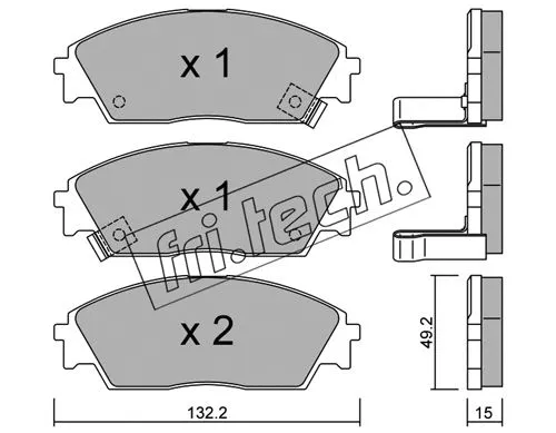Brake Pad Set, disc brake (245.1)