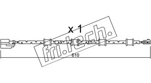 Warning Contact, brake pad wear (SU.321)