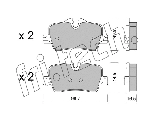 Brake Pad Set, disc brake (1264.0)