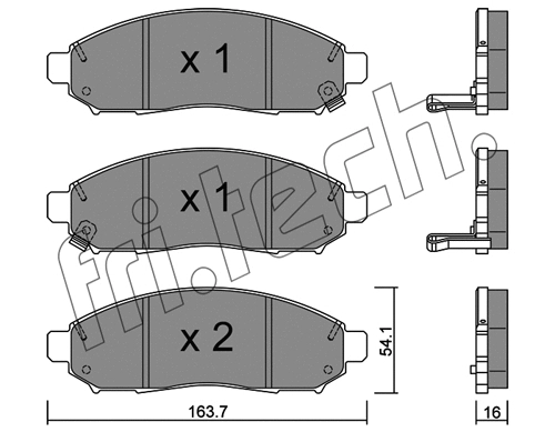 Brake Pad Set, disc brake (759.1)