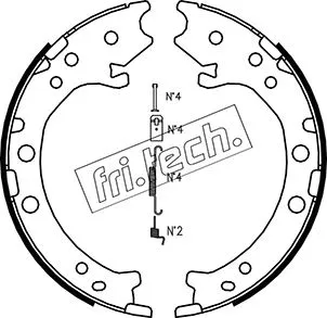 Brake Shoe Set, parking brake (1044.026K)