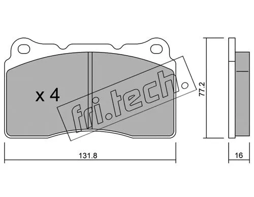 Brake Pad Set, disc brake (297.1)