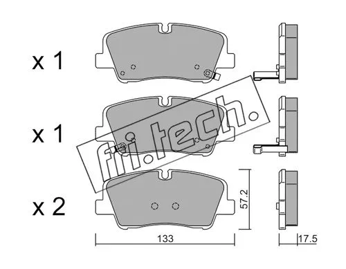 Brake Pad Set, disc brake (1095.0)