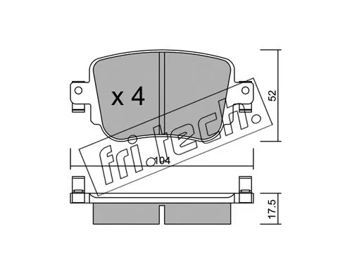 Brake Pad Set, disc brake (996.0)