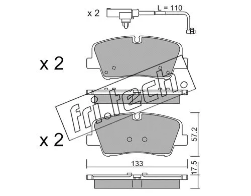 Brake Pad Set, disc brake (1095.1)