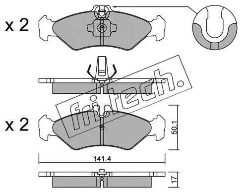 Brake Pad Set, disc brake (587.0)