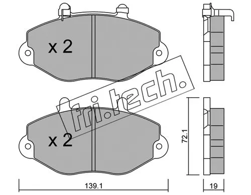 Brake Pad Set, disc brake (202.1)
