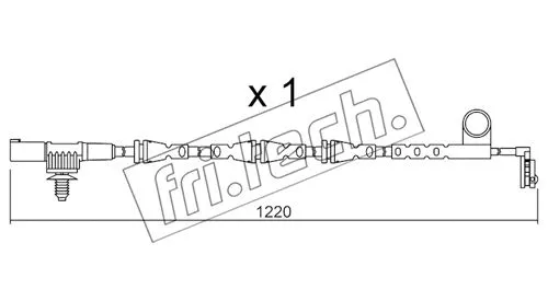 Warning Contact, brake pad wear (SU.256)