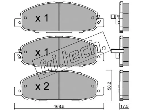 Brake Pad Set, disc brake (921.0)