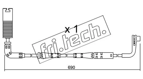 Warning Contact, brake pad wear (SU.157)