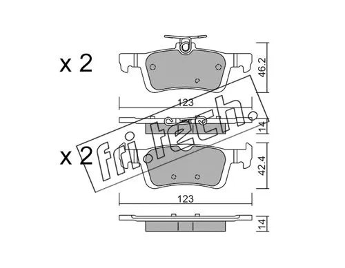 Brake Pad Set, disc brake (1002.1)