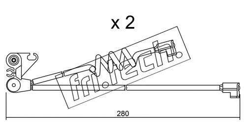 Warning Contact, brake pad wear (SU.169K)