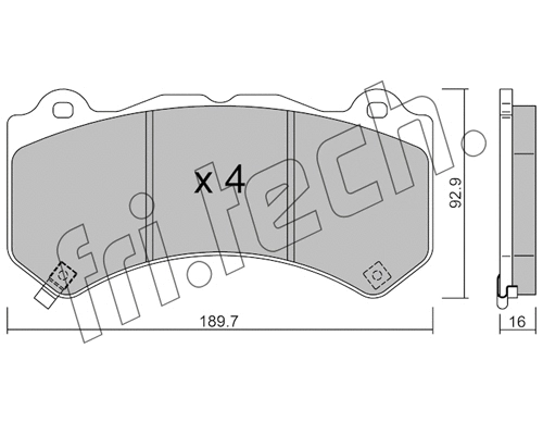 Brake Pad Set, disc brake (1182.0)