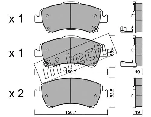 Brake Pad Set, disc brake (811.0)