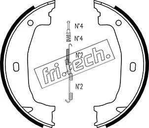 Brake Shoe Set, parking brake (1019.028K)